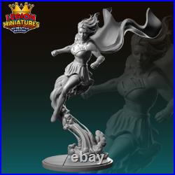 Supergirl legion min Resin Sculpture Statue Model Kit Unpainted/Unassembled