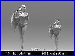 Superhero BatGirl Sexy Woman Unpainted Unassembled 3D printed Kit Resin Model GK