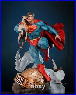 Superman and Krypto Resin Sculpture Statue Model Kit DC Unpainted/Unassembled