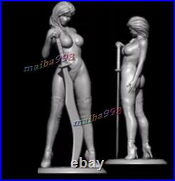 Swordwoman 3D Print Garage Kit Figure Model Kit Unassemble Unpainted GK 1/8 1/6