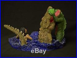 THE CREATURE VS. ALLIGATOR WITH GIRL (Action Hobby) RESIN MODEL NEWLY BUILT