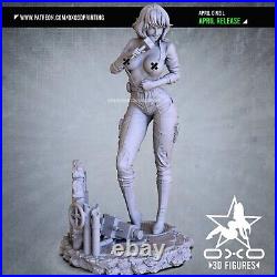 TMNT April O'Neil NSFW (1) Unpainted 1/12 resin model kit and bas OXO