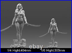 Talia al Ghul Sword Figure Resin Model 3D printing Unpainted Unassembled GK Kit