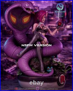 Team Rocket Jessie and Arbok 16 Scale Unpainted Statue Premium Resin Model Kit