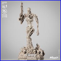 Terminator Skeleton T-800 Resin Sculpture Statue Model Kit Unpainted/Unassemb