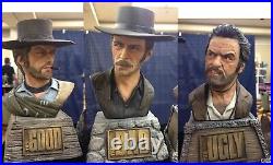 The Good The Bad & The Ugly Resin Model Kits Head Busts Unpainted