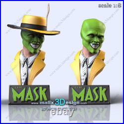 The Mask Bust resin scale model kit unpainted 3d print