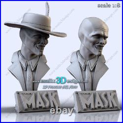 The Mask Bust resin scale model kit unpainted 3d print