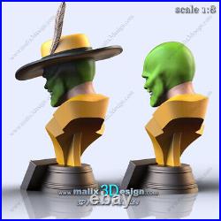 The Mask Bust resin scale model kit unpainted 3d print