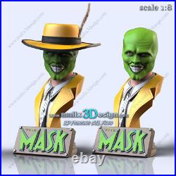 The Mask Bust resin scale model kit unpainted 3d print