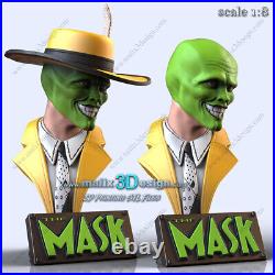 The Mask Bust resin scale model kit unpainted 3d print