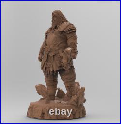 Thor 3D Printed Figure, God of War Collectible Statue, Unpainted