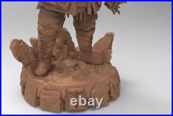 Thor 3D Printed Figure, God of War Collectible Statue, Unpainted