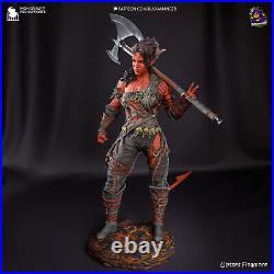 Unique Karclach 12K Resin Figure 30cm Hand Painted Baldur's Gate Collectible