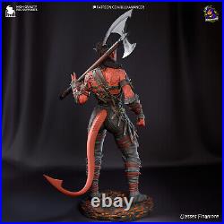 Unique Karclach 12K Resin Figure 30cm Hand Painted Baldur's Gate Collectible
