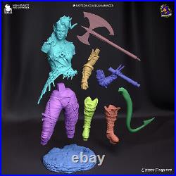 Unique Karclach 12K Resin Figure 30cm Hand Painted Baldur's Gate Collectible