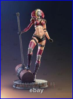 Unpainted 30cm H Harley Quinn Resin Figure Model Kit Unassembled 3D Print Model