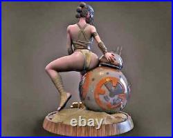 Unpainted Rey Skywalker 1/6 Resin Figure Model Sexy Girl Kit Unassembled