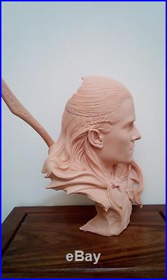 Unpainted legolas bust, resin model kit