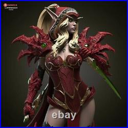 Valeera Sanguinar WOW Painted 1/4 3D Printed 12K Figure Statue Resin Model Kit