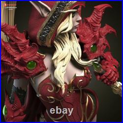 Valeera Sanguinar WOW Painted 1/4 3D Printed 12K Figure Statue Resin Model Kit