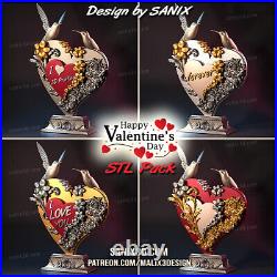 Valentines Day Pack resin scale model kit unpainted 3d print