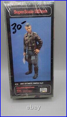 Verlinden Super Scale #436 WWII Luftwaffe Fighter Pilot Kit 120mm Resin