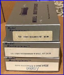 Vintage Rare HOn3 Model Masterpieces Como Roundhouse Kits, 6 stalls, boilerhouse