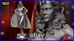 WONDER WOMAN Linda Carter Statue DC Justice League Resin Model Kit B3DSERK