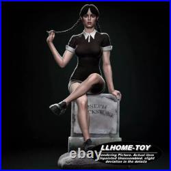 Wadnasday Hot girl Grave NSFW 14 Model Kit Unpainted 3d Print GK Statue Figure
