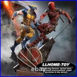 Wolverine vs Dead Pool Resin 16 Model Kit Unpainted 3d Print GK Statue Figure