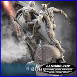 Wolverine vs Dead Pool Resin 16 Model Kit Unpainted 3d Print GK Statue Figure