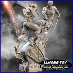 Wolverine vs Dead Pool Resin 16 Model Kit Unpainted 3d Print GK Statue Figure