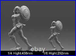 Wonder Armed Woman Figure Resin Model 3D printing Unpainted Unassembled GK Kit