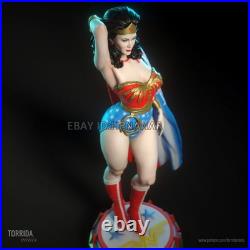 Wonder Woman Retro 1/8 1/6 1/4 3D Print Model Kit Unpainted Unassembled 2 Ver