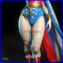 Wonder Woman Retro 1/8 1/6 1/4 3D Print Model Kit Unpainted Unassembled 2 Ver