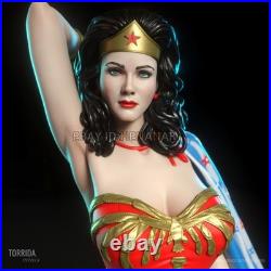 Wonder Woman Retro 1/8 1/6 1/4 3D Print Model Kit Unpainted Unassembled 2 Ver