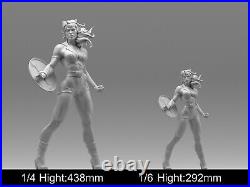 Wonder Woman Sex Girl 3D printing Model Kit Resin Figure Unpainted Unassembled