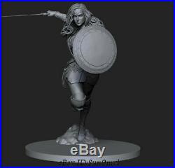 Wonder Woman Unpainted Resin Kits Model GK Figurine 3D Print 30cm 1/6