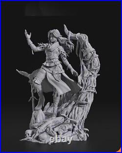 Yennefer The Witcher 3D Printed 12K Figure Statue Resin Model Kit Unassembled