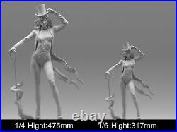 Zatanna Magic Sexy Woman Unpainted Unassembled 3D printed Kit Resin Model GK
